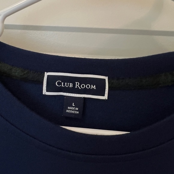 Club Room Navy/Hunter Sweatshirt - Picture 3 of 3